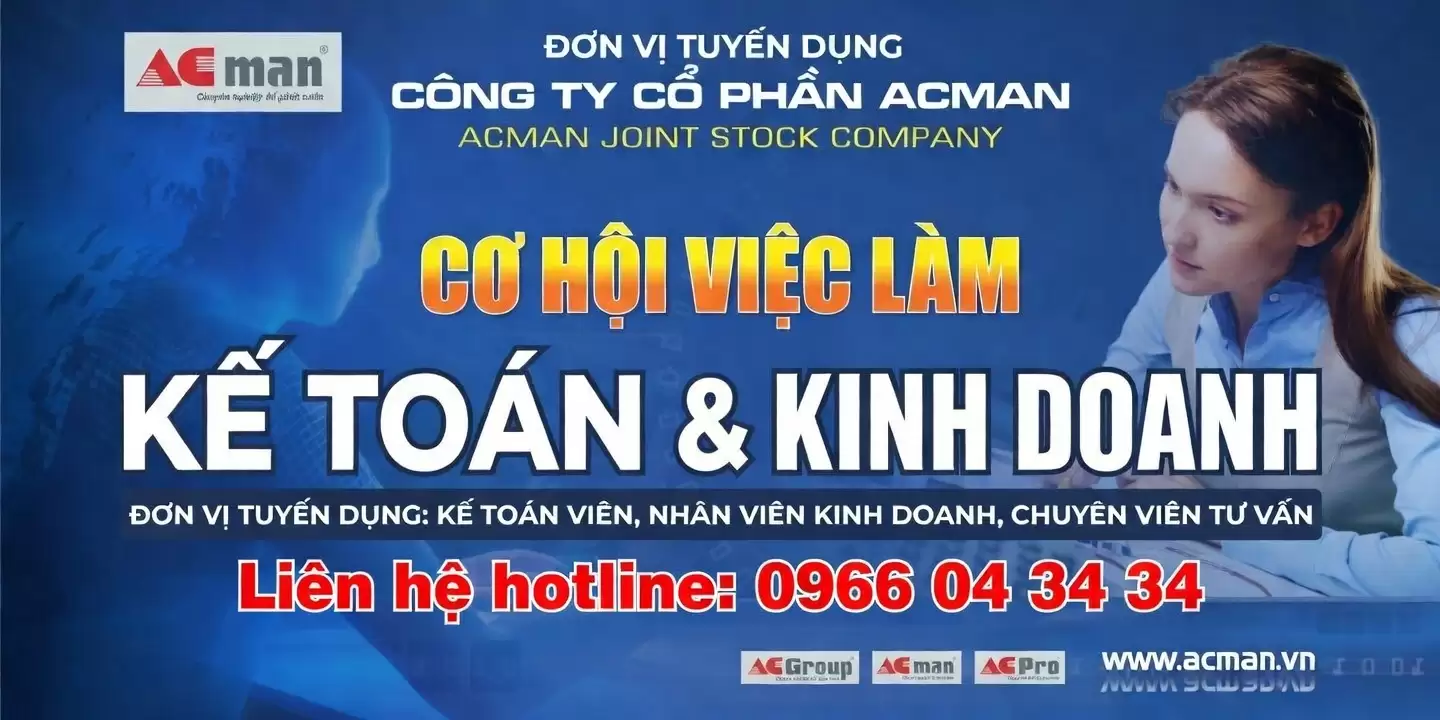 TUYỂN NHÂN VIÊN KINH DOANH & NHÂN VIÊN KẾ TOÁN